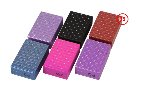 Zigarettenbox 85mm "Uni Glitzer"